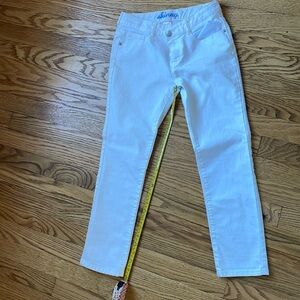 Gymboree kids, white skinny jeans. Size 8 plus